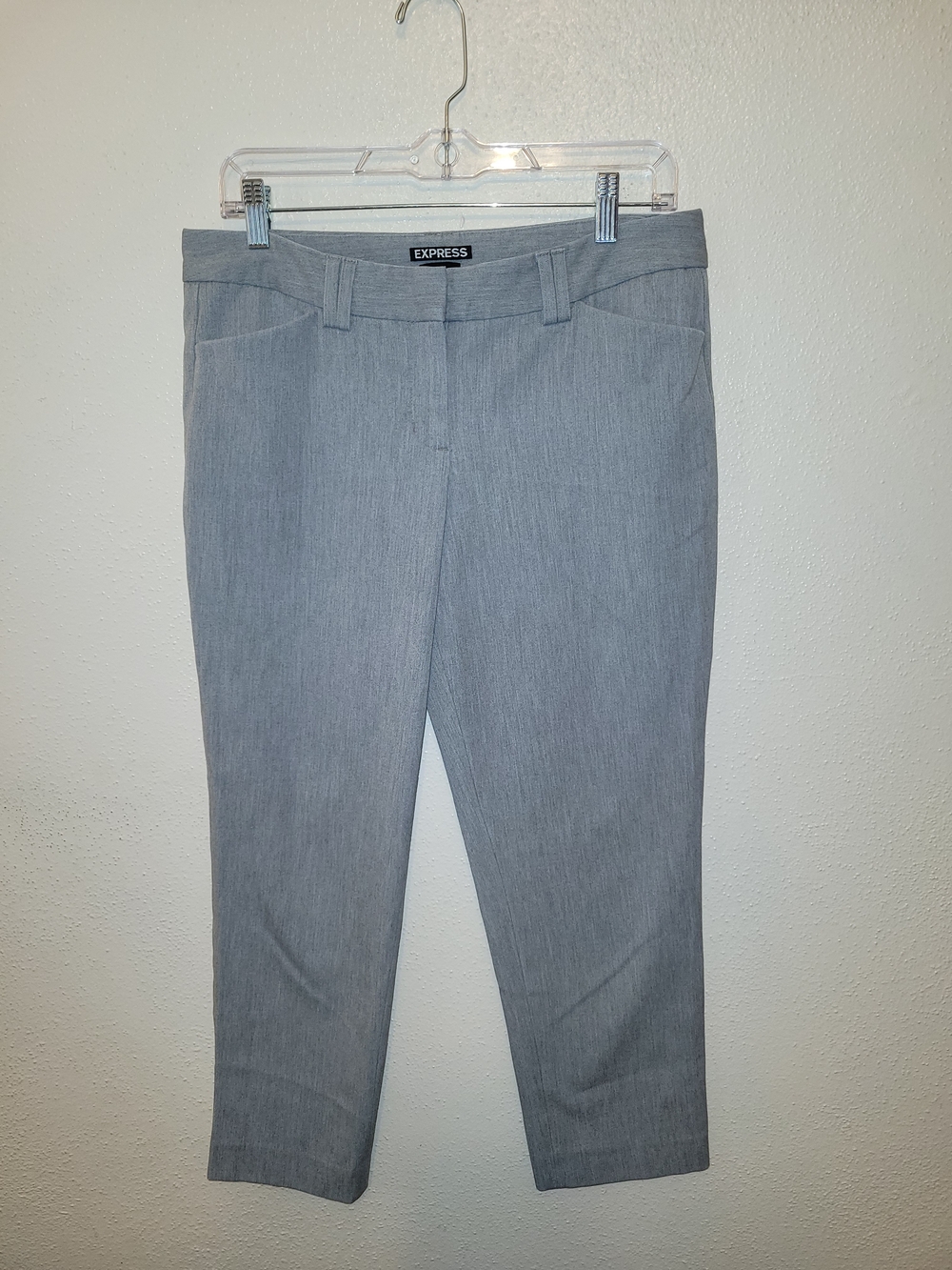 Express Women's Gray  Editor Ankle Dress Pants